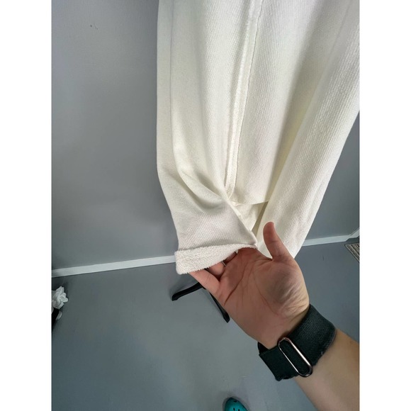 NWT semi sheer white long sleeve shirt - Picture 7 of 9